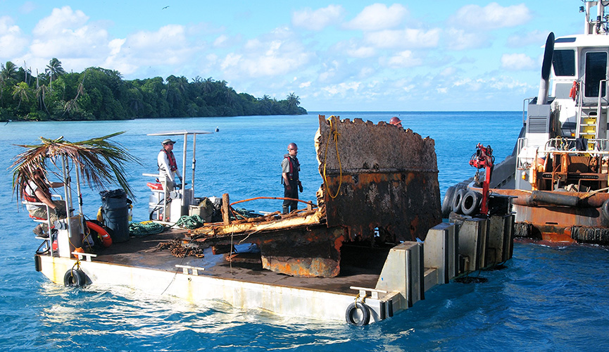 Curtin Maritime - Power Scow - Palmyra Atoll