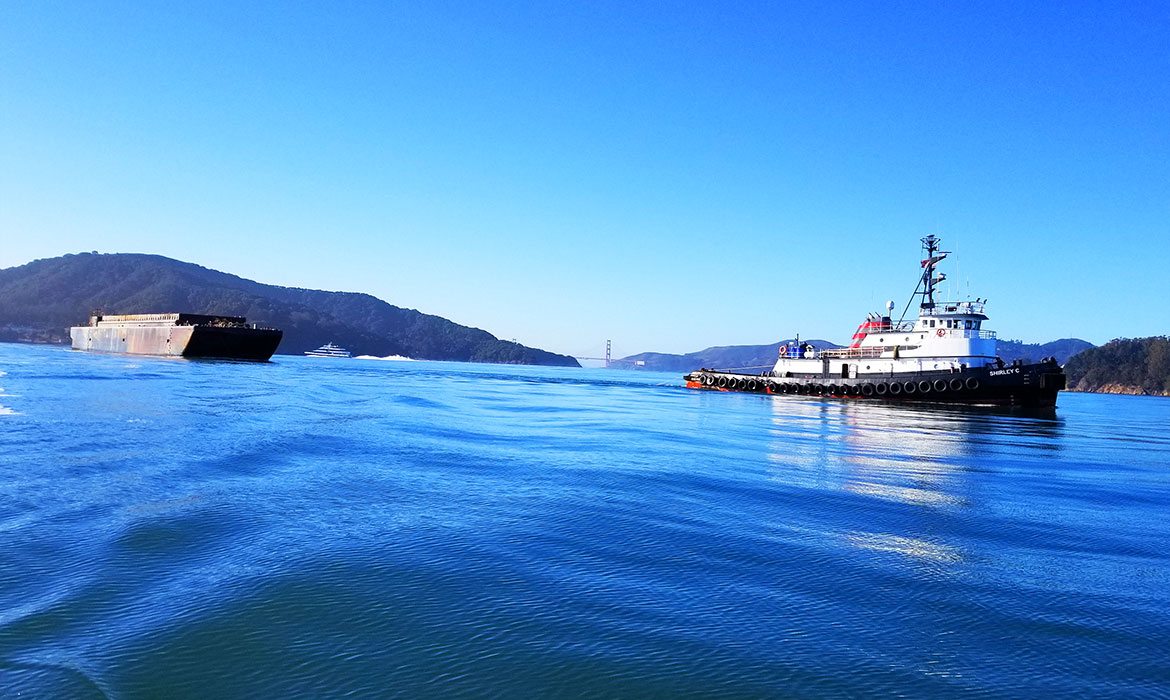 Curtin Maritime ABS Loadline Tug Shirley-C, Port of Seattle, Port of Long Beach, Ca.