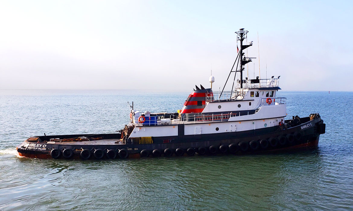 Curtin Maritime ABS Loadline Tug Shirley-C, Port of Seattle, Port of Long Beach, Ca.