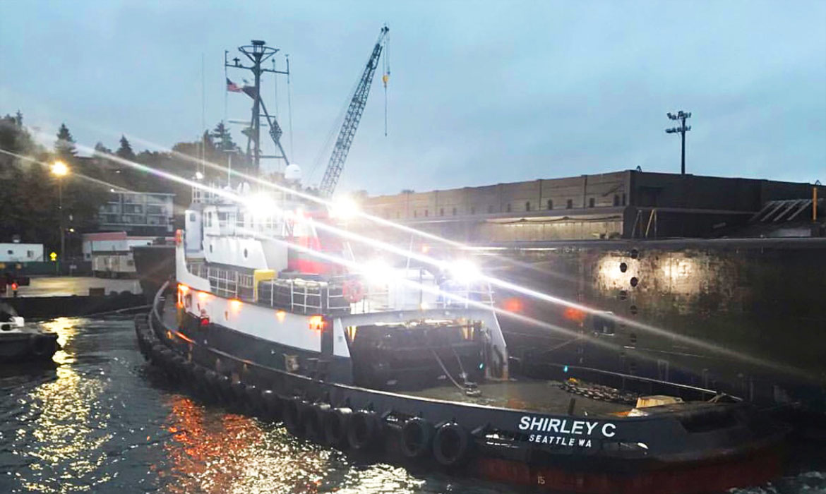 Curtin Maritime ABS Loadline Tug Shirley-C, Port of Seattle, Port of Long Beach, Ca.